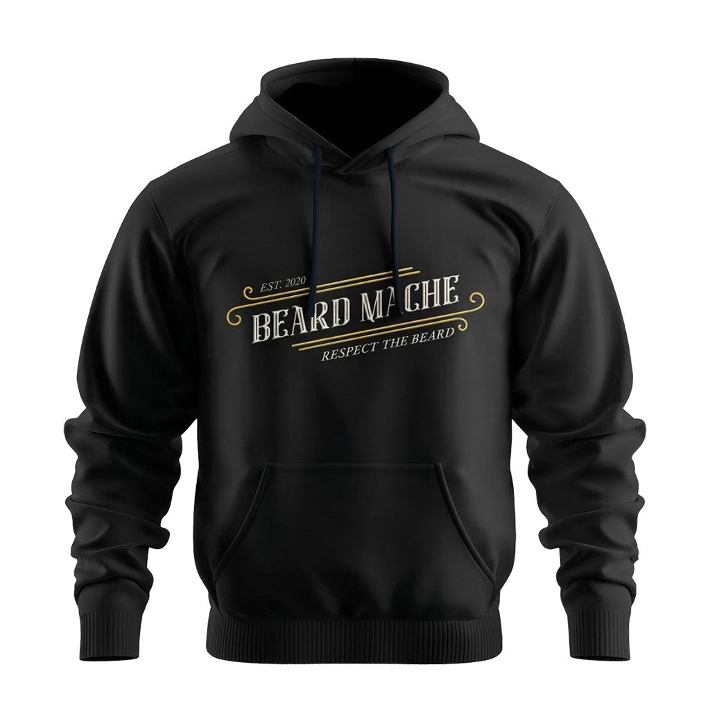 BeardMache “Respect The Beard” Premium Logo Hoodie